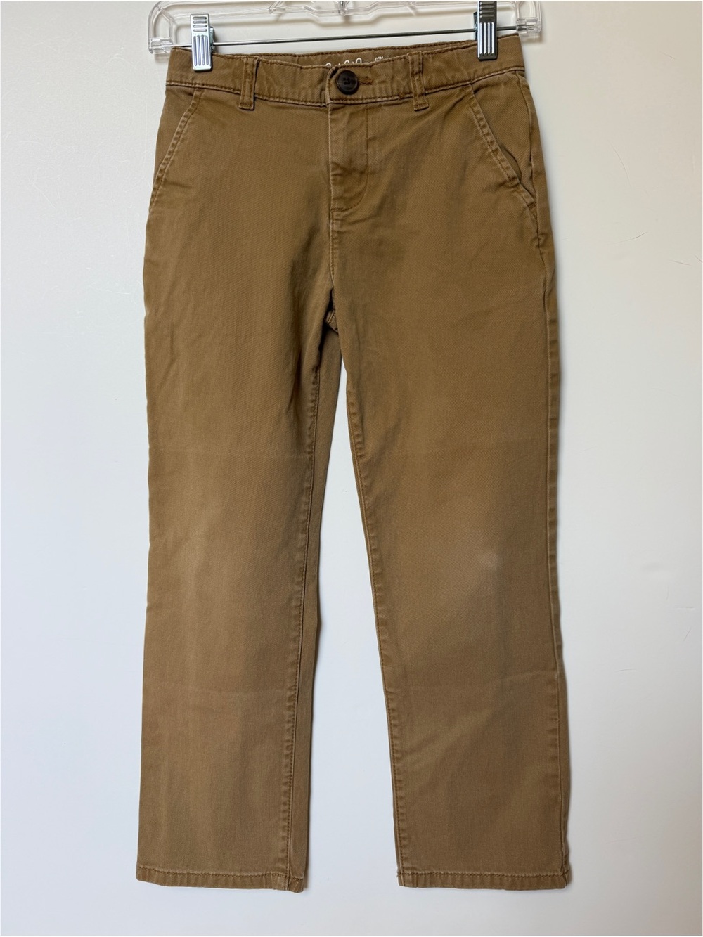 Bundle Cat & Jack Boys Straight Leg Chino Pants Size 8 Dark Khaki - Picture 4 of 10